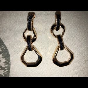 Black and Gold Earrings